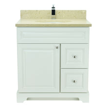 Load image into Gallery viewer, 36" Antique White Damian Vanity with Royal Brown Quartz