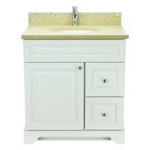 Load image into Gallery viewer, 36" Antique White Damian Vanity with Royal Brown Quartz