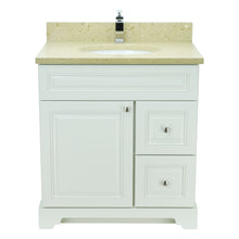 Load image into Gallery viewer, 36" Antique White Damian Vanity with Royal Brown Quartz