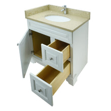 Load image into Gallery viewer, 36" Antique White Damian Vanity with Royal Brown Quartz
