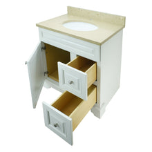 Load image into Gallery viewer, 36" Antique White Damian Vanity with Royal Brown Quartz