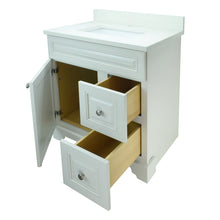 Load image into Gallery viewer, 36" Antique White Damian Vanity with Silk White Quartz