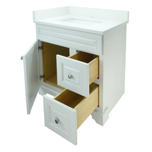 Load image into Gallery viewer, 24&quot; Antique White Damian Vanity with Silk White Quartz