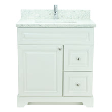 Load image into Gallery viewer, 24" Antique White Damian Vanity with Topaz Quartz