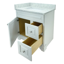 Load image into Gallery viewer, 24" Antique White Damian Vanity with Topaz Quartz