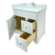 Load image into Gallery viewer, 24" Antique White Damian Vanity with Topaz Quartz