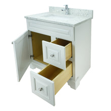 Load image into Gallery viewer, 36" Antique White Damian Vanity with Milky Way Quartz