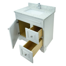 Load image into Gallery viewer, 24" Antique White Damian Vanity with Topaz Quartz
