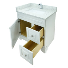 Load image into Gallery viewer, 24" Antique White Damian Vanity with Topaz Quartz