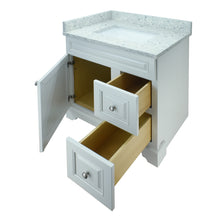 Load image into Gallery viewer, 24" Antique White Damian Vanity with Topaz Quartz