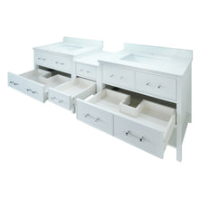 Load image into Gallery viewer, 74" White Gemma Vanity Base Only