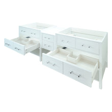 Load image into Gallery viewer, 62" White Gemma Vanity Base Only