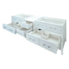 Load image into Gallery viewer, 74&quot; White Gemma Vanity Base Only