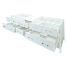 Load image into Gallery viewer, 86" White Gemma Vanity Base Only