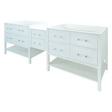 Load image into Gallery viewer, 62" White Gemma Vanity Base Only
