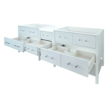 Load image into Gallery viewer, 86" White Gemma Vanity Base Only