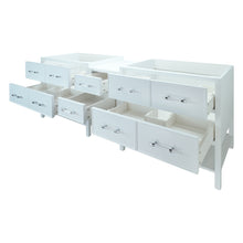 Load image into Gallery viewer, 86" White Gemma Vanity Base Only