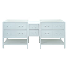 Load image into Gallery viewer, 74" White Gemma Vanity Base Only