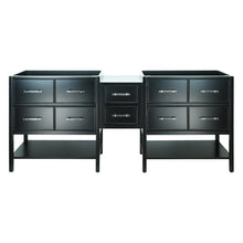 Load image into Gallery viewer, 86" Black Gemma Vanity Base Only