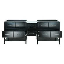 Load image into Gallery viewer, 86" Black Gemma Vanity Base Only