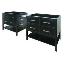 Load image into Gallery viewer, 74" Black Gemma Vanity Base Only