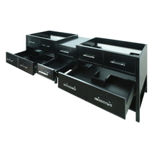 Load image into Gallery viewer, 86" Black Gemma Vanity Base Only