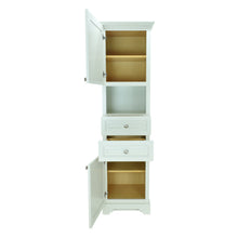 Load image into Gallery viewer, Antique White Damian Linen Cabinet