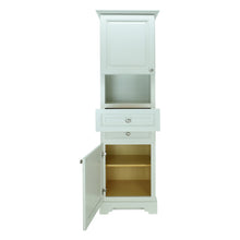 Load image into Gallery viewer, Antique White Damian Linen Cabinet