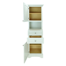 Load image into Gallery viewer, Antique White Damian Linen Cabinet