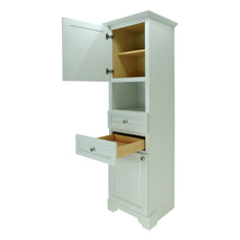 Load image into Gallery viewer, Antique White Damian Linen Cabinet