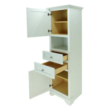 Load image into Gallery viewer, Antique White Damian Linen Cabinet