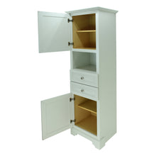 Load image into Gallery viewer, Antique White Damian Linen Cabinet