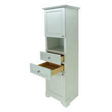 Load image into Gallery viewer, Antique White Damian Linen Cabinet