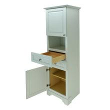 Load image into Gallery viewer, Antique White Damian Linen Cabinet