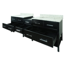 Load image into Gallery viewer, 74" Black Gemma Vanity with Milky Way Quartz