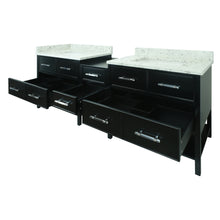 Load image into Gallery viewer, 74" Black Gemma Vanity with Milky Way Quartz