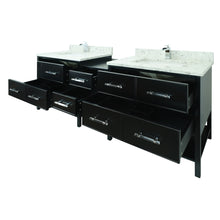 Load image into Gallery viewer, 74" Black Gemma Vanity with Milky Way Quartz