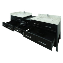 Load image into Gallery viewer, 74" Black Gemma Vanity with Milky Way Quartz