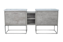 Load image into Gallery viewer, 78" Casey LED Double Sink Vanity with Middle Cabinet