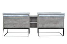 Load image into Gallery viewer, 94" Casey LED Double Sink Vanity with Middle Cabinet
