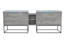 Load image into Gallery viewer, 94" Casey LED Double Sink Vanity with Middle Cabinet