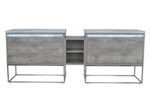 Load image into Gallery viewer, 94" Casey LED Double Sink Vanity with Middle Cabinet