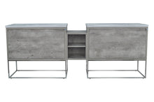 Load image into Gallery viewer, 94" Casey LED Double Sink Vanity with Middle Cabinet