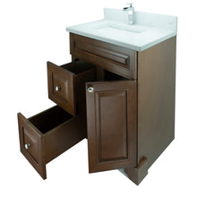 Load image into Gallery viewer, 24&quot; Royalwood Damian Vanity with Carrera Quartz