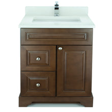 Load image into Gallery viewer, 24&quot; Royalwood Damian Vanity with Silk White Quartz
