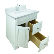 Load image into Gallery viewer, 24&quot; Antique White Damian Vanity with Carrera Quartz