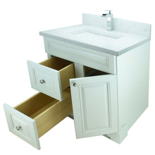 Load image into Gallery viewer, 36" Antique White Damian Vanity with Carrera Quartz
