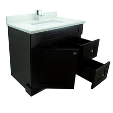Load image into Gallery viewer, 36&quot; Espresso Damian Vanity with Silk White Quartz