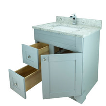 Load image into Gallery viewer, 30&quot; Grey Damian Vanity with Milky Way Quartz