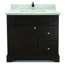 Load image into Gallery viewer, 36&quot; Espresso Damian Vanity with Topaz Quartz